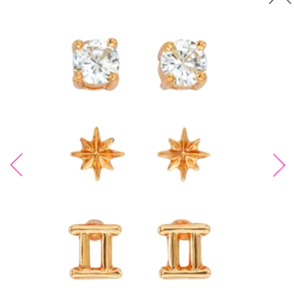 New! ♊ Gemini stud earrings